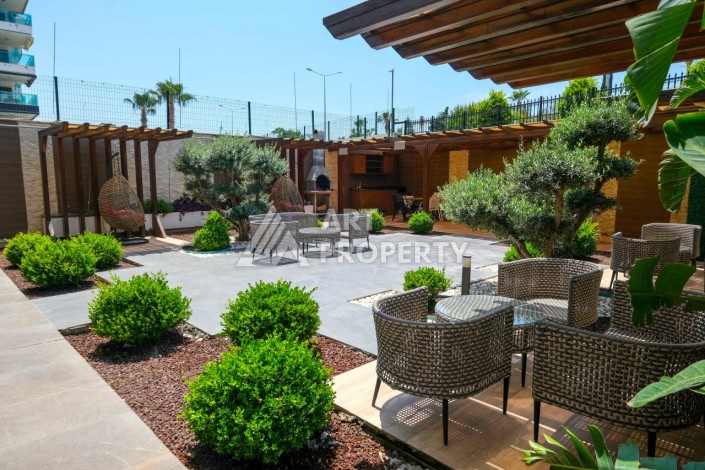 Комфортабельные апартаменты 1+1 с садом, 80 кв.м.. Первая береговая линия в Кестеле. - Ракурс 30