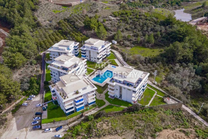 Уютная квартира 2+1 в окружении природы района Оба, 75 кв.м. - Ракурс 25