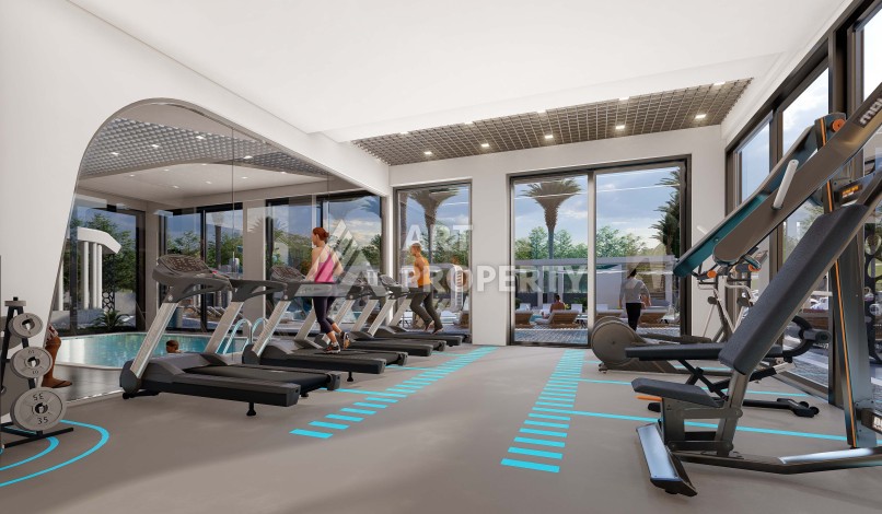 Квартира 2+1 в элитной новой резиденции, 600 м от моря в Махмутларе - Ракурс 9