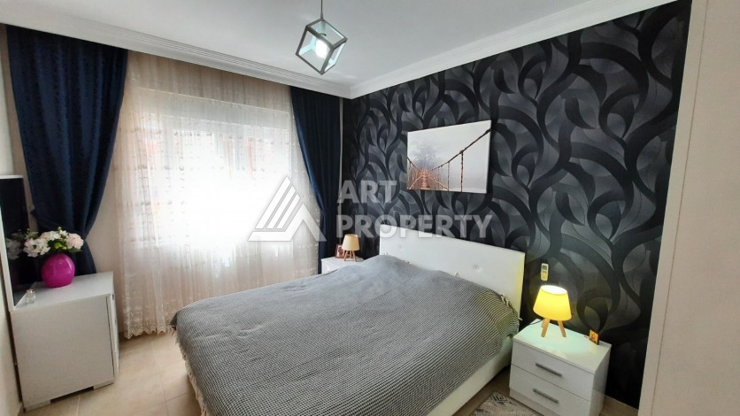 Просторная меблированная квартира 1+1 в 350 метрах от моря в Махмутларе. - Ракурс 14