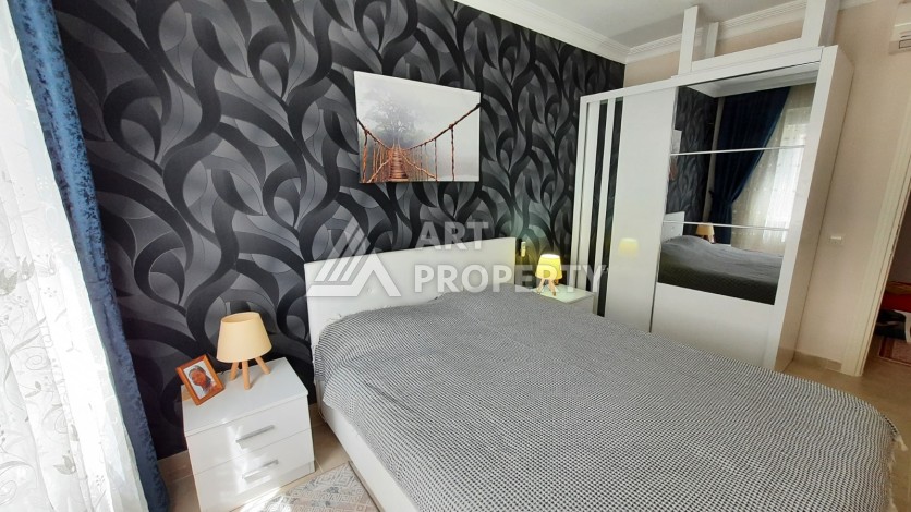 Просторная меблированная квартира 1+1 в 350 метрах от моря в Махмутларе. - Ракурс 16