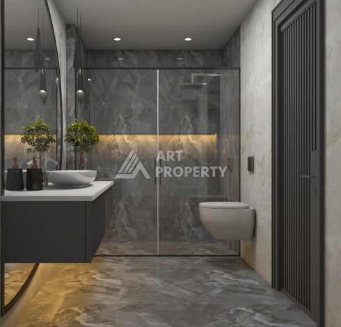 Квартира 2+1 с видом на море и крепость в районе Клеопатры, 80 кв.м. - Ракурс 30