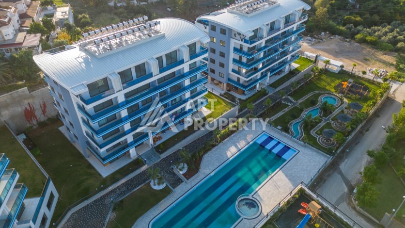 Двухкомнатная квартира 70 кв.м. в престижной резиденции, 300 м до моря. Каргыджак, Алания - Ракурс 20