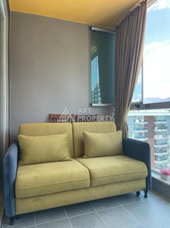 Меблированная квартира 1+1 в резиденции с отельной инфраструктурой в Махмутларе, 50 кв.м. - Ракурс 11