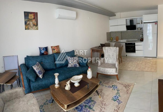 Меблированная квартира 1+1 в резиденции с отельной инфраструктурой в Махмутларе, 50 кв.м. - Ракурс 16