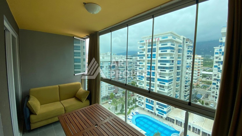 Меблированная квартира 1+1 в резиденции с отельной инфраструктурой в Махмутларе, 50 кв.м. - Ракурс 31