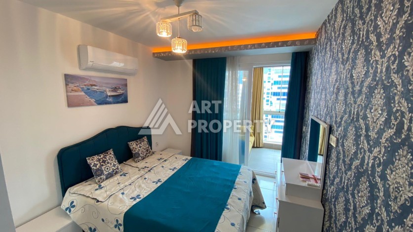 Меблированная квартира 1+1 в резиденции с отельной инфраструктурой в Махмутларе, 50 кв.м. - Ракурс 36