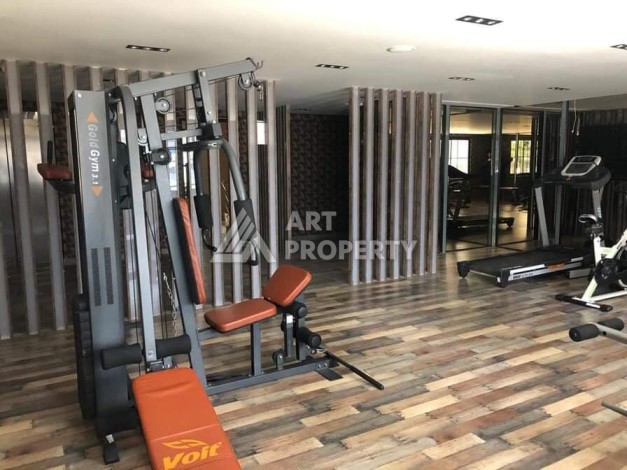 Меблированная квартира 1+1 в резиденции с отельной инфраструктурой в Махмутларе, 50 кв.м. - Ракурс 44