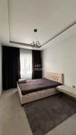 Квартира 1+1 с мебелью в хорошем ЖК, 55 кв.м. Махмутлар, Алания - Ракурс 10