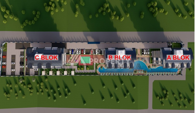 Квартира 1+1 в современной резиденции в Паялларе, 55 кв.м. - Ракурс 5