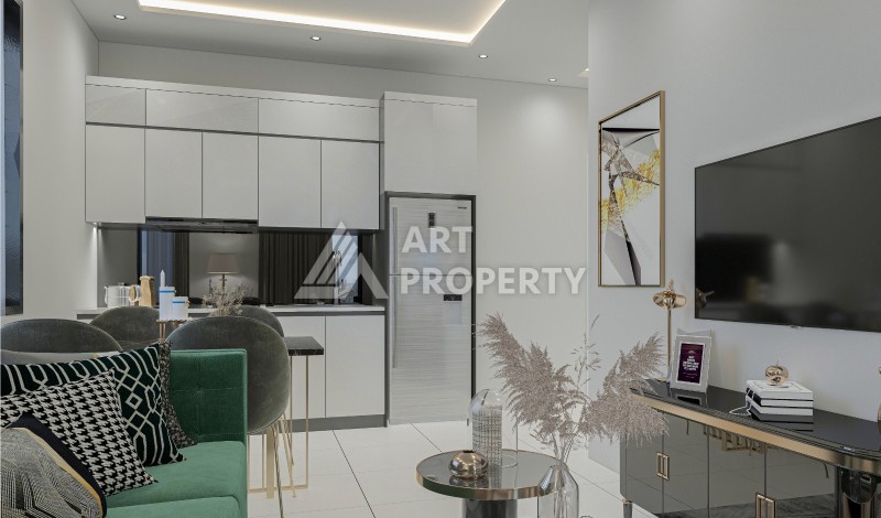 Квартира 1+1 в современной резиденции в Паялларе, 55 кв.м. - Ракурс 9