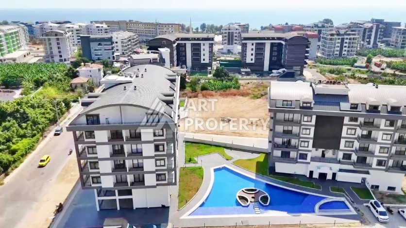 Квартира 2+1 в новом ЖК, 85 кв.м. Каргыджак, Алания - Ракурс 3