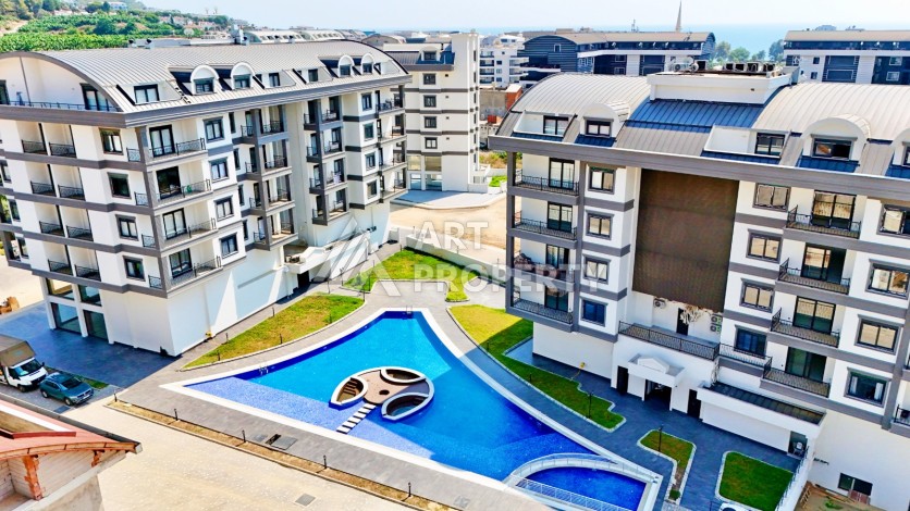 Трехкомнатная квартира 85 кв.м. в новой резиденции. Каргыджак, Алания - Ракурс 4