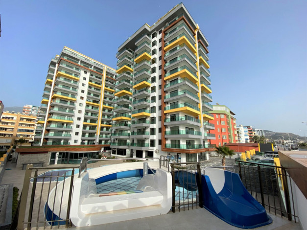 Шикарная квартира на первой береговой линии в Махмутларе, Алания, 85 м2 - Ракурс 10