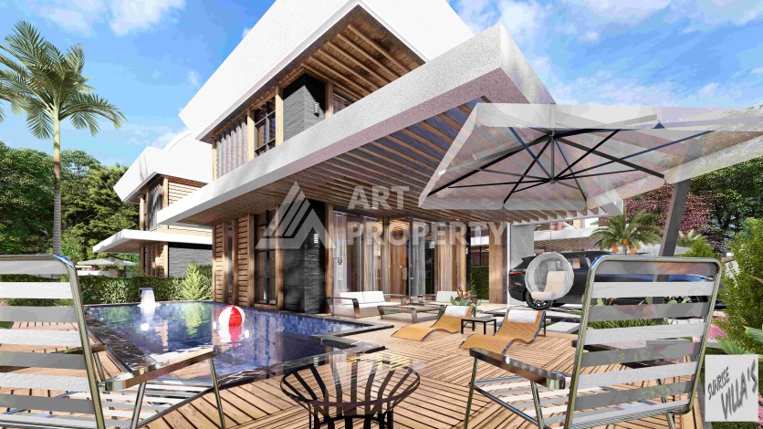 Элитная вилла 3+1 в 200 метрах от моря. Конаклы, Алания - Ракурс 11