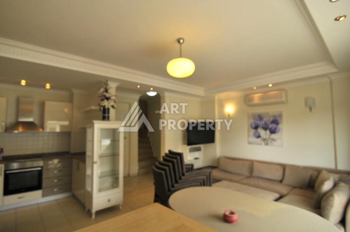 Дуплекс 4+1 в уютном комплексе, 180 кв.м. в районе Оба. Пожходит под ВНЖ и Гражданство - Ракурс 5