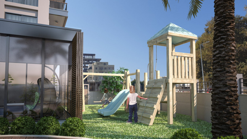 Новый проект высокого качества строительства по доступным ценам в районе Махмутлар, от 42м2 до 87 м2 - Ракурс 2