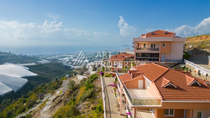 Двухуровневые апартаменты 3+1 с панорамным видом в Каргыджаке, 195 кв.м. - Ракурс 20