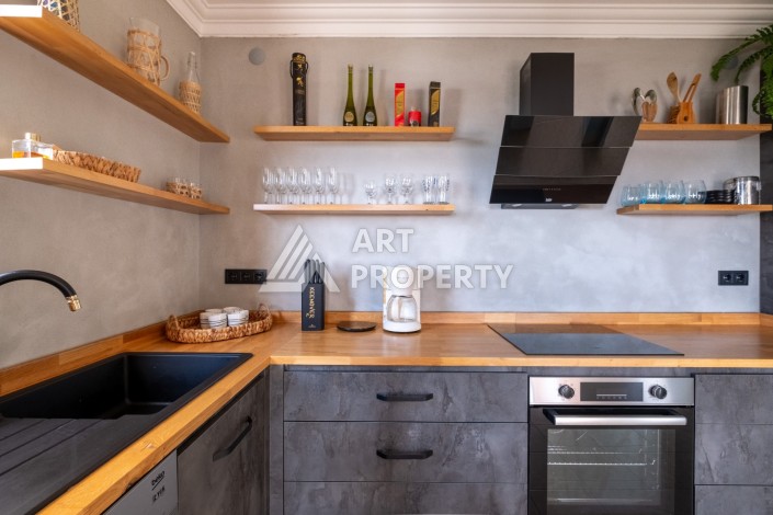 Двухуровневые апартаменты 3+1 с панорамным видом в Каргыджаке, 195 кв.м. - Ракурс 25