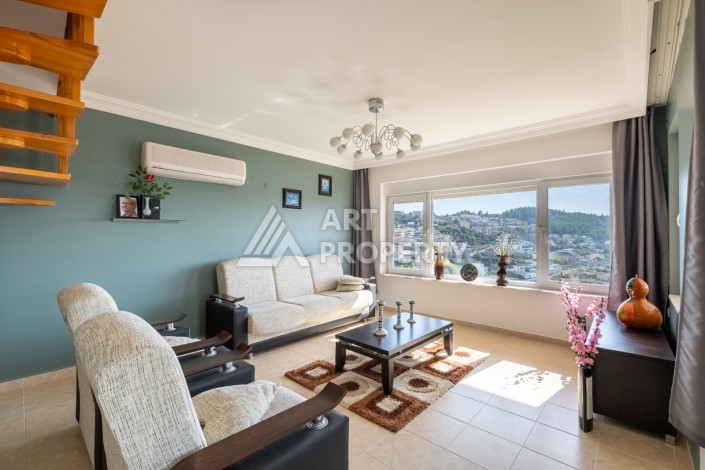 Двухуровневые апартаменты 3+1 с панорамным видом в Каргыджаке, 195 кв.м. - Ракурс 27