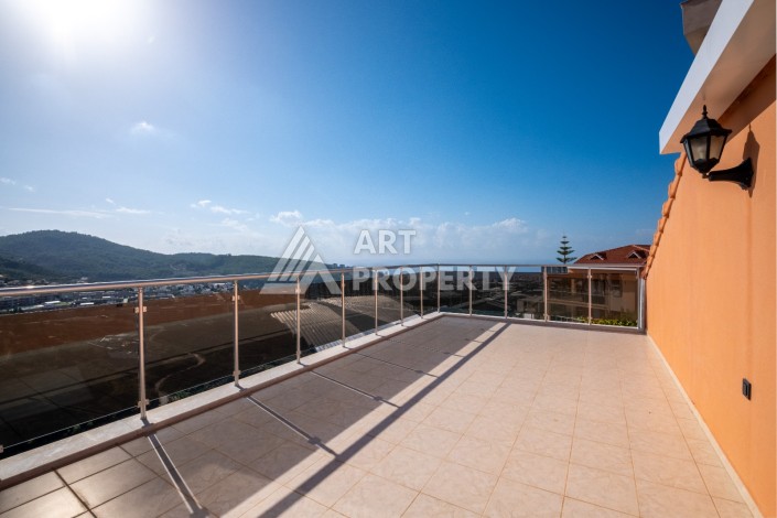 Двухуровневые апартаменты 3+1 с панорамным видом в Каргыджаке, 195 кв.м. - Ракурс 30