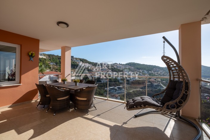 Двухуровневые апартаменты 3+1 с панорамным видом в Каргыджаке, 195 кв.м. - Ракурс 34