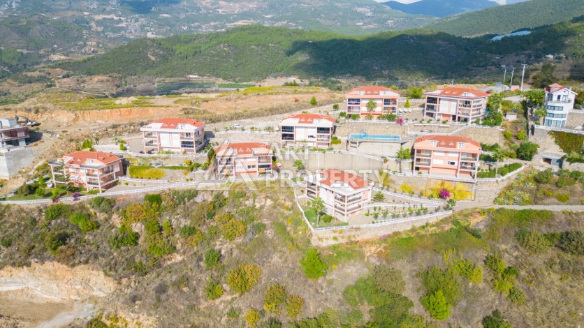 Двухуровневые апартаменты 3+1 с панорамным видом в Каргыджаке, 195 кв.м. - Ракурс 40