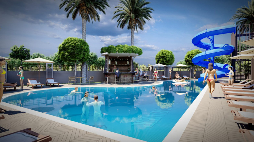 Новый проект высокого качества строительства по доступным ценам в районе Махмутлар, от 42м2 до 87 м2 - Ракурс 15