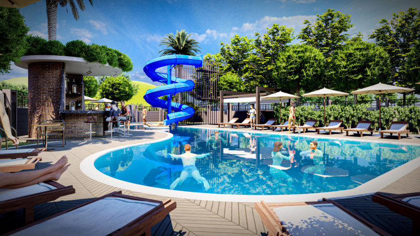 Новый проект высокого качества строительства по доступным ценам в районе Махмутлар, от 42м2 до 87 м2 - Ракурс 16