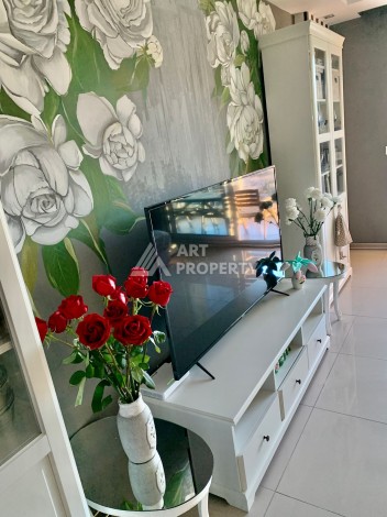 Дуплекс 2+1 с видом на море и крепость, 120 кв.м. Кестель, Алания - Ракурс 4