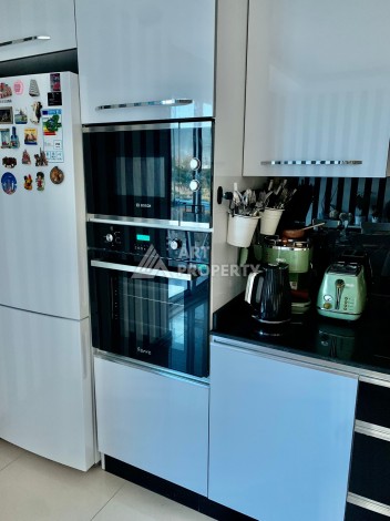 Дуплекс 2+1 с видом на море и крепость, 120 кв.м. Кестель, Алания - Ракурс 9