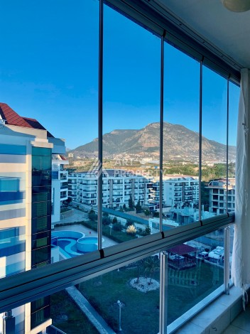 Дуплекс 2+1 с видом на море и крепость, 120 кв.м. Кестель, Алания - Ракурс 12