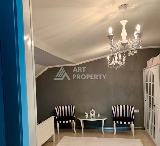 Дуплекс 2+1 с видом на море и крепость, 120 кв.м. Кестель, Алания - Ракурс 17