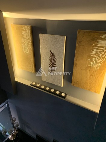 Дуплекс 2+1 с видом на море и крепость, 120 кв.м. Кестель, Алания - Ракурс 20