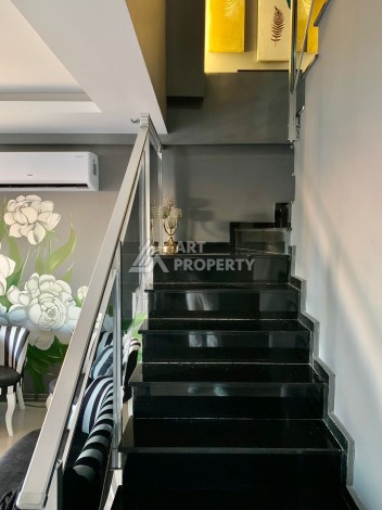 Дуплекс 2+1 с видом на море и крепость, 120 кв.м. Кестель, Алания - Ракурс 21