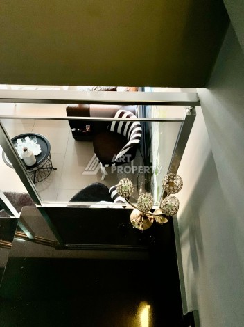 Дуплекс 2+1 с видом на море и крепость, 120 кв.м. Кестель, Алания - Ракурс 22