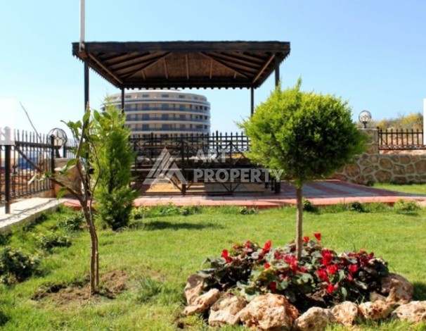 Дуплекс 2+1 с видом на море и крепость, 120 кв.м. Кестель, Алания - Ракурс 29