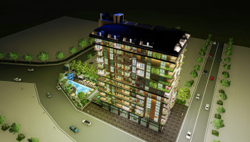 Новый проект высокого качества строительства по доступным ценам в районе Махмутлар, от 42м2 до 87 м2 - Ракурс 27