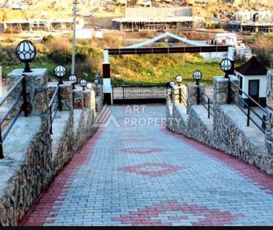 Дуплекс 2+1 с видом на море и крепость, 120 кв.м. Кестель, Алания - Ракурс 36