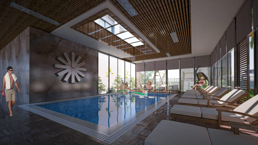 Новый проект высокого качества строительства по доступным ценам в районе Махмутлар, от 42м2 до 87 м2 - Ракурс 33