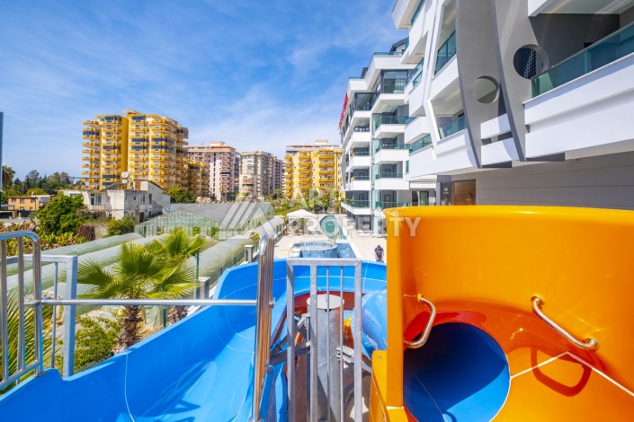 Стильная квартира 2+1 с видом на море, 100 кв.м. Каргыджак, Алания - Ракурс 2