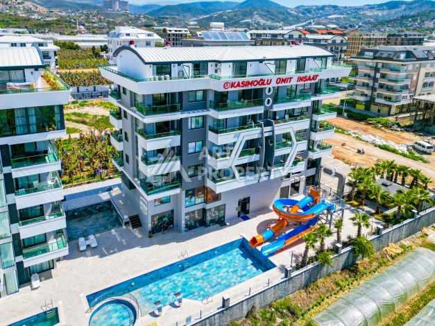 Стильная квартира 2+1 с видом на море, 100 кв.м. Каргыджак, Алания - Ракурс 3