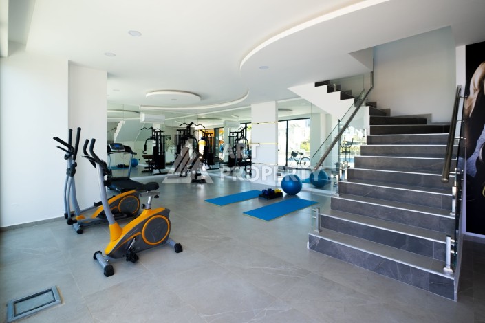 Стильная квартира 2+1 с видом на море, 100 кв.м. Каргыджак, Алания - Ракурс 8