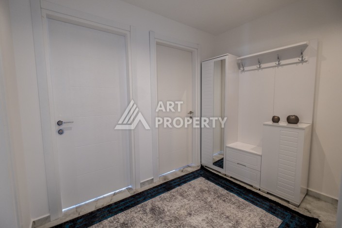 Стильная квартира 2+1 с видом на море, 100 кв.м. Каргыджак, Алания - Ракурс 12