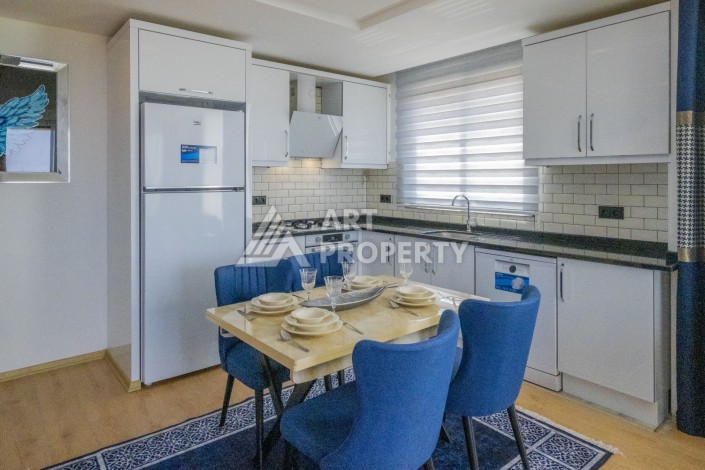 Стильная квартира 2+1 с видом на море, 100 кв.м. Каргыджак, Алания - Ракурс 18