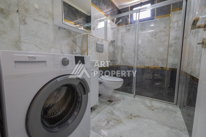 Стильная квартира 2+1 с видом на море, 100 кв.м. Каргыджак, Алания - Ракурс 20