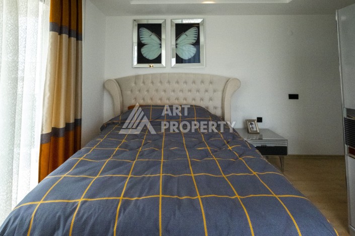 Стильная квартира 2+1 с видом на море, 100 кв.м. Каргыджак, Алания - Ракурс 22