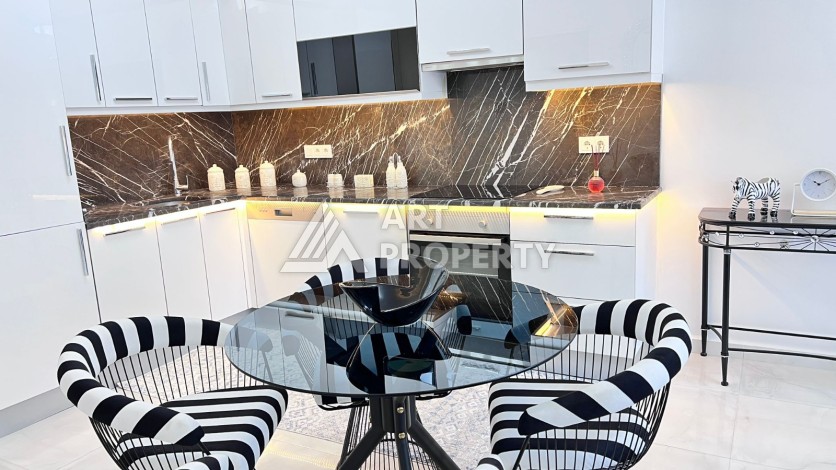 Меблированная квартира1+1 с большим балконом, 70 кв.м. Махмутлар, Алания - Ракурс 6