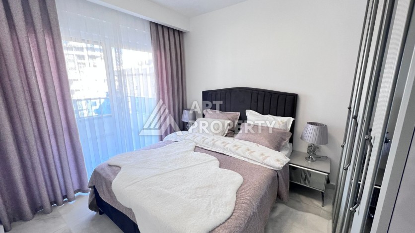 Меблированная квартира1+1 с большим балконом, 70 кв.м. Махмутлар, Алания - Ракурс 11