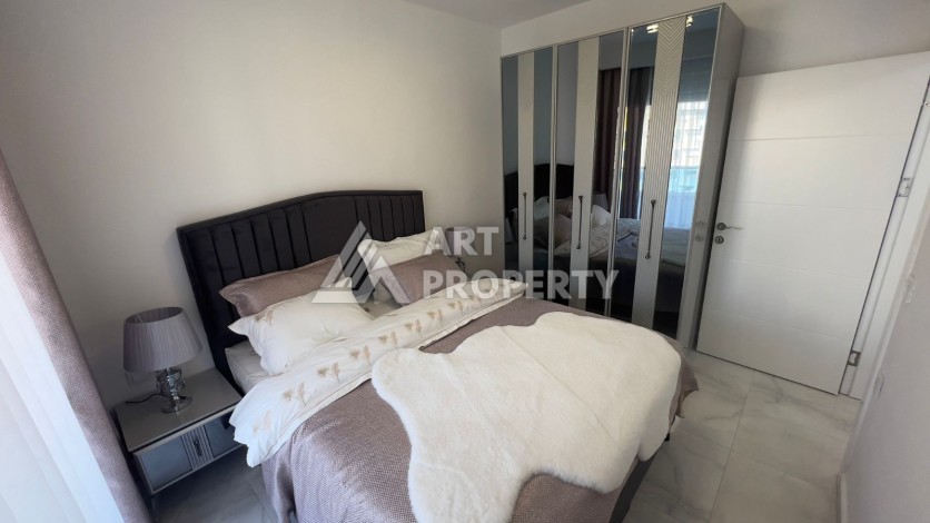 Меблированная квартира1+1 с большим балконом, 70 кв.м. Махмутлар, Алания - Ракурс 12